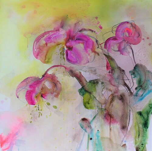 Christrose I Christmas Rose di Alexandra Hiltl, Pittura in vendita su Singulart