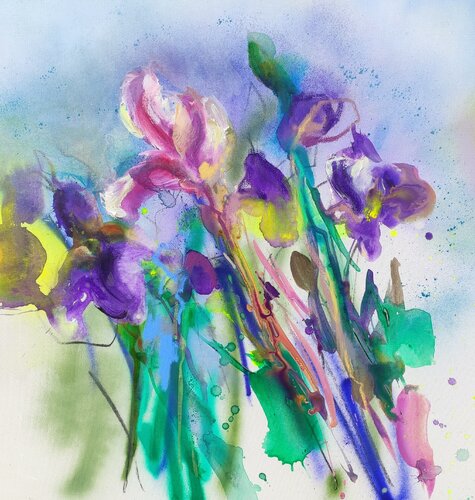 Blaue Iris I Blue Irises Alexandra Hiltl