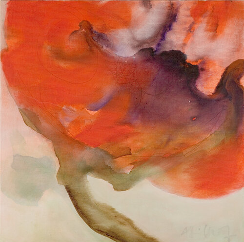 Mohn 1 I Poppy 1 by Alexandra Hiltl, Painting for Sale on Singulart