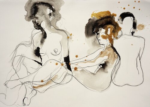 Nude #4 by Alexandra Hiltl, Work on Paper for Sale on Singulart