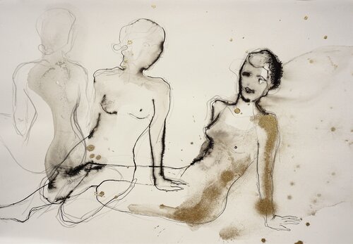 Nude #7 by Alexandra Hiltl, Work on Paper for Sale on Singulart