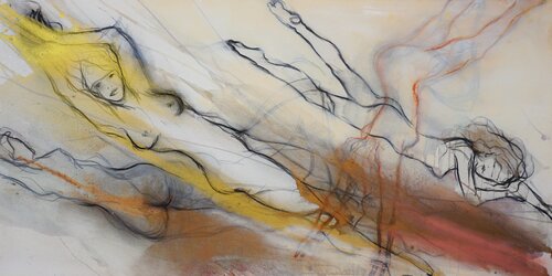 Floating I Schwebend di Alexandra Hiltl, Pittura in vendita su Singulart
