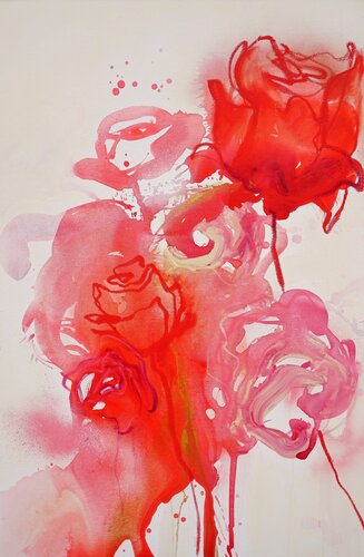 Rose #2 von Alexandra Hiltl, Malerei kaufen auf Singulart