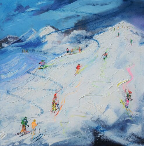 Neuschnee #1 I Fresh Snow #1 by Alexandra Hiltl, Painting for Sale on Singulart