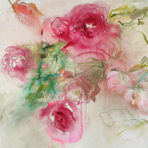 Rosegarden / Rosengarten di Alexandra Hiltl, Pittura in vendita su Singulart