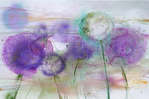 Violett von Alexandra Hiltl, Malerei kaufen auf Singulart