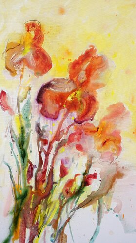 Im Lilliengarten I In the Lillie garden by Alexandra Hiltl, Painting for Sale on Singulart