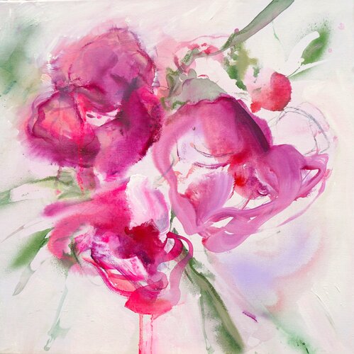 Kleine Rose I Smal Rose by Alexandra Hiltl, 회화 for Sale on Singulart