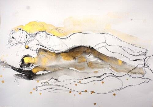 Nude #9 di Alexandra Hiltl, Opera su carta in vendita su Singulart