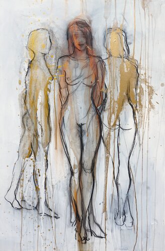 Golden Girl 1 di Alexandra Hiltl, Pittura in vendita su Singulart