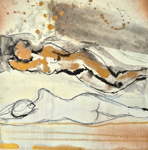 Cafe au Lait 3 di Alexandra Hiltl, Pittura in vendita su Singulart