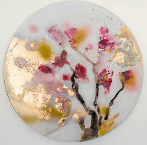 Kleine Kirschblüte van Alexandra Hiltl, Schilderij te koop op Singulart