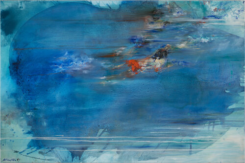 Die Schwimmer di Alexandra Hiltl, Pittura in vendita su Singulart