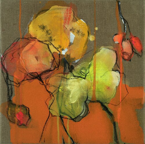 Dunkelmohn 5 by Alexandra Hiltl, Painting for Sale on Singulart