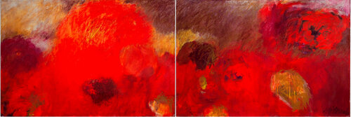 Rote Rosen di Alexandra Hiltl, Pittura in vendita su Singulart