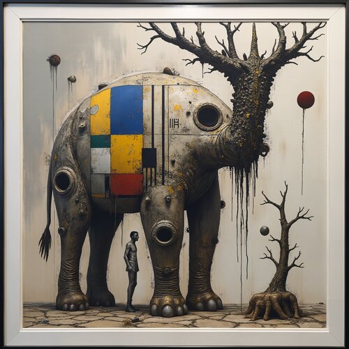 The Elephant’s Memory van Dan Obana, Afdruk te koop op Singulart