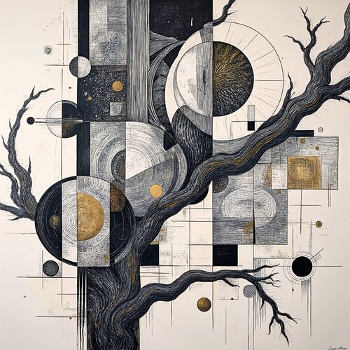 The Tree That Weaves Time by Dan Obana, Print for Sale on Singulart