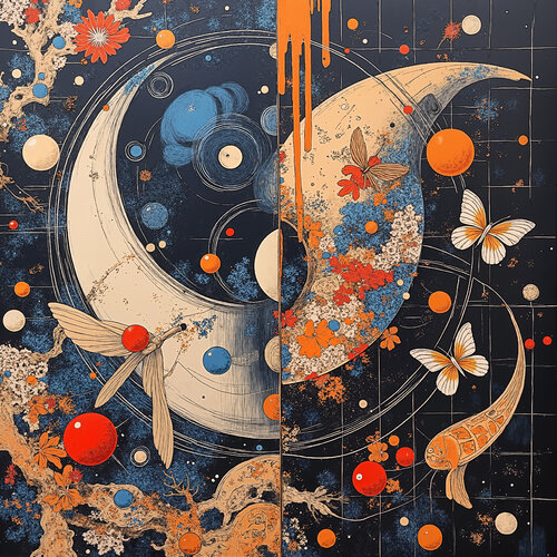 The Cabinet of Moons and Butterflies di Dan Obana, Stampa in vendita su Singulart