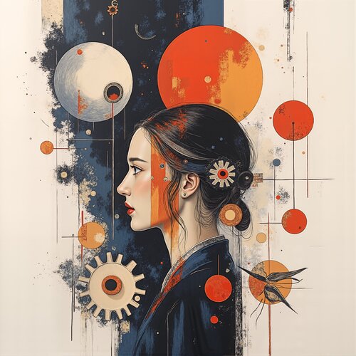 Orbital Hair of Lunar Enchantment von Dan Obana, Druck kaufen auf Singulart