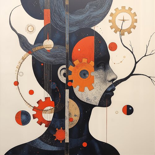 Portrait Mechanism of the Dream Catalyst von Dan Obana, Druck kaufen auf Singulart