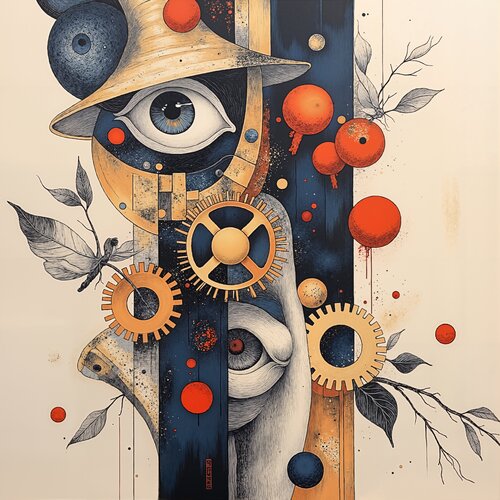 The Watcher’s Bell and the Fruit of Gears von Dan Obana, Druck kaufen auf Singulart