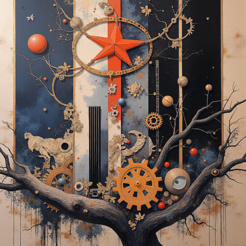 The Canopy of the Red Star van Dan Obana, Afdruk te koop op Singulart