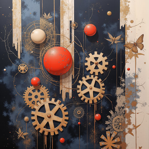 Garden of Astral Florogears di Dan Obana, Stampa in vendita su Singulart
