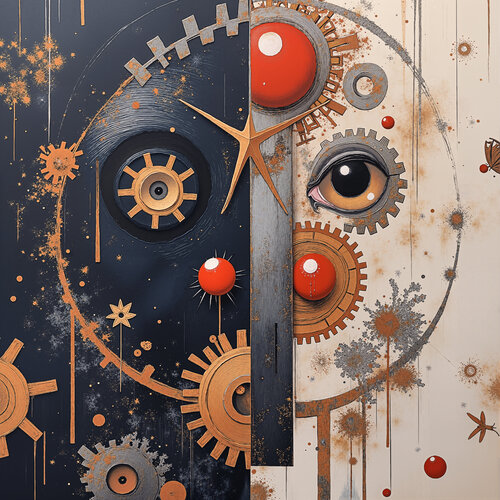 Visage of the Divided Chronomachine di Dan Obana, Stampa in vendita su Singulart