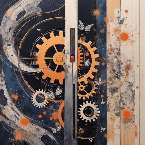 Aetherflow of the Lepidopteran Machine di Dan Obana, Stampa in vendita su Singulart
