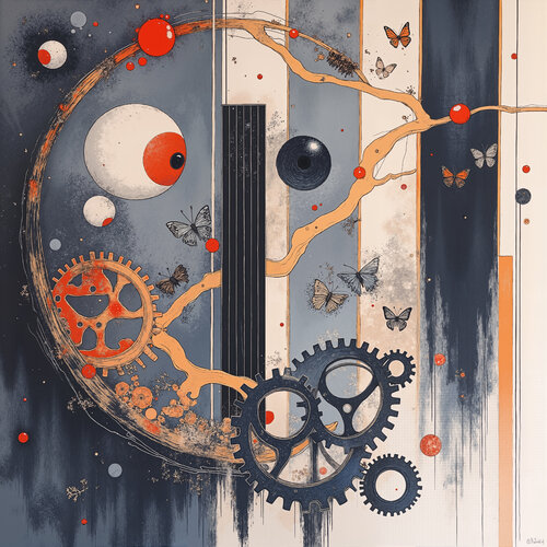 Germination of the Visionary Mechanism di Dan Obana, Stampa in vendita su Singulart