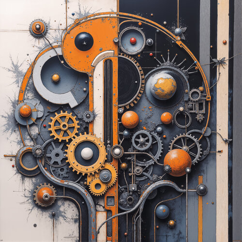 Cogwheels of Fantastical Thought von Dan Obana, Druck kaufen auf Singulart