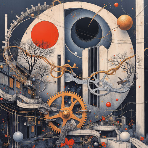 Planetary Apparatus of Forgotten Cities by Dan Obana, 인쇄 for Sale on Singulart