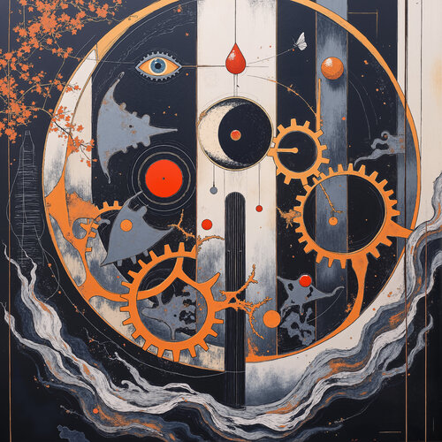 Visionary Mechanism and the Blood Star di Dan Obana, Stampa in vendita su Singulart