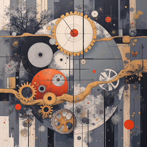 Garden of the Stellar Gear Tree von Dan Obana, Druck kaufen auf Singulart