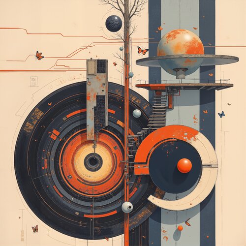 Planetary Stairway Rondo von Dan Obana, Druck kaufen auf Singulart