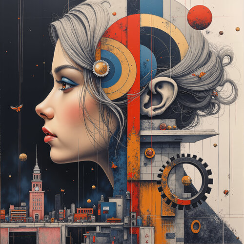 Ornament of the Visionary City von Dan Obana, Druck kaufen auf Singulart