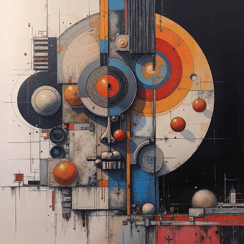 The Mask of Mechanism von Dan Obana, Druck kaufen auf Singulart