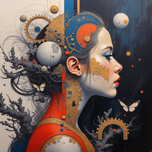 Hair of Stars and Memory by Dan Obana, Print for Sale on Singulart