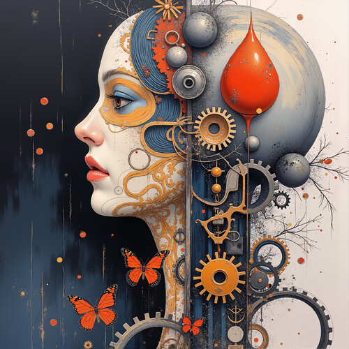 Dripping Gears of Time di Dan Obana, Stampa in vendita su Singulart