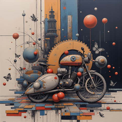 The Sidecar Bearing Memories of the Lighthouse von Dan Obana, Druck kaufen auf Singulart