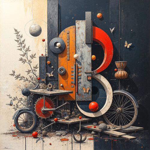 Resonance of Forgotten Mechanics von Dan Obana, Druck kaufen auf Singulart