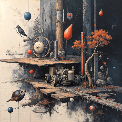 The Pedestal of Dripping Time von Dan Obana, Druck kaufen auf Singulart