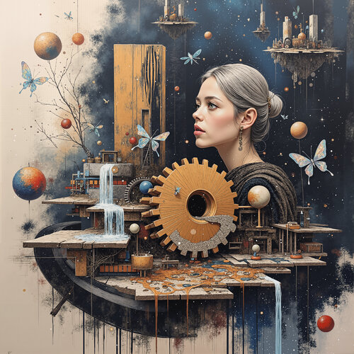 Memory of the Mechanical Garden di Dan Obana, Stampa in vendita su Singulart