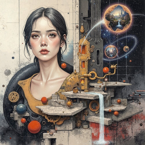 Astronomical Machine of Memory von Dan Obana, Druck kaufen auf Singulart