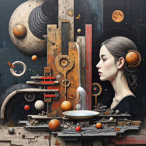 Mechanism of Lunar Shadows di Dan Obana, Stampa in vendita su Singulart