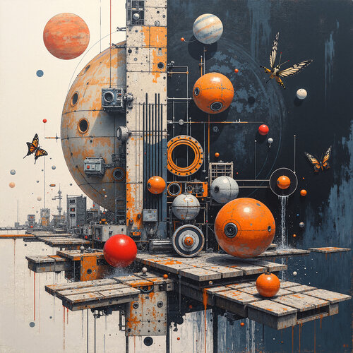 The Floating Celestial Factory par Dan Obana, Édition en vente sur Singulart