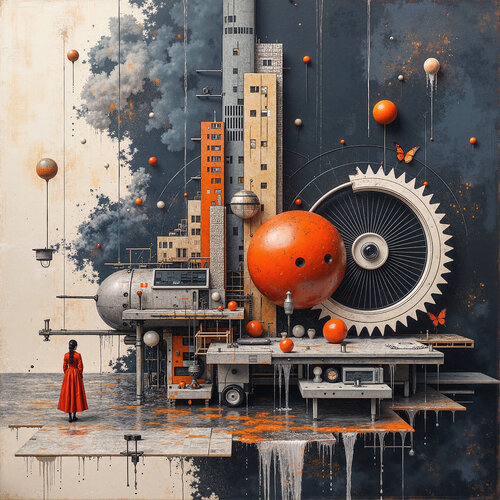 The Smoke of the Mechanical Tower von Dan Obana, Druck kaufen auf Singulart