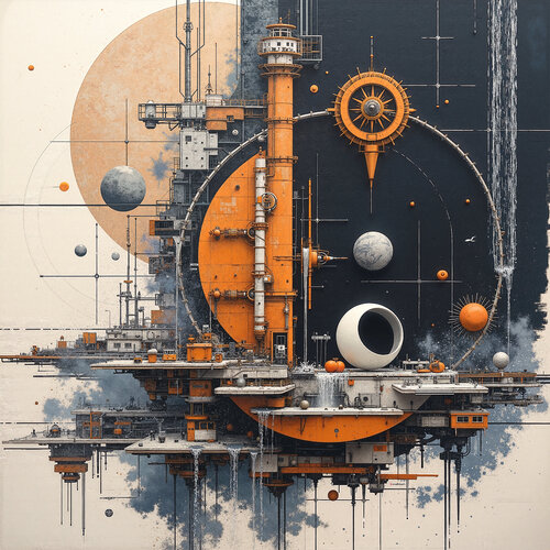 The Circular Observatory von Dan Obana, Druck kaufen auf Singulart