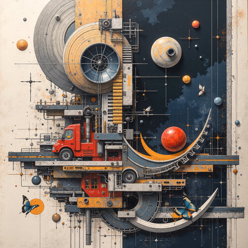 At the Edge of the Wheels von Dan Obana, Druck kaufen auf Singulart