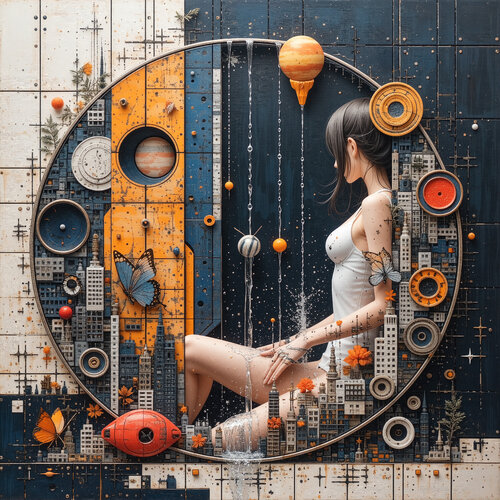 Dream within the Orb of Water di Dan Obana, Stampa in vendita su Singulart